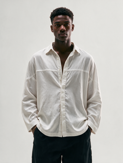 NEBULA | CASHMERE LINEN SHIRT