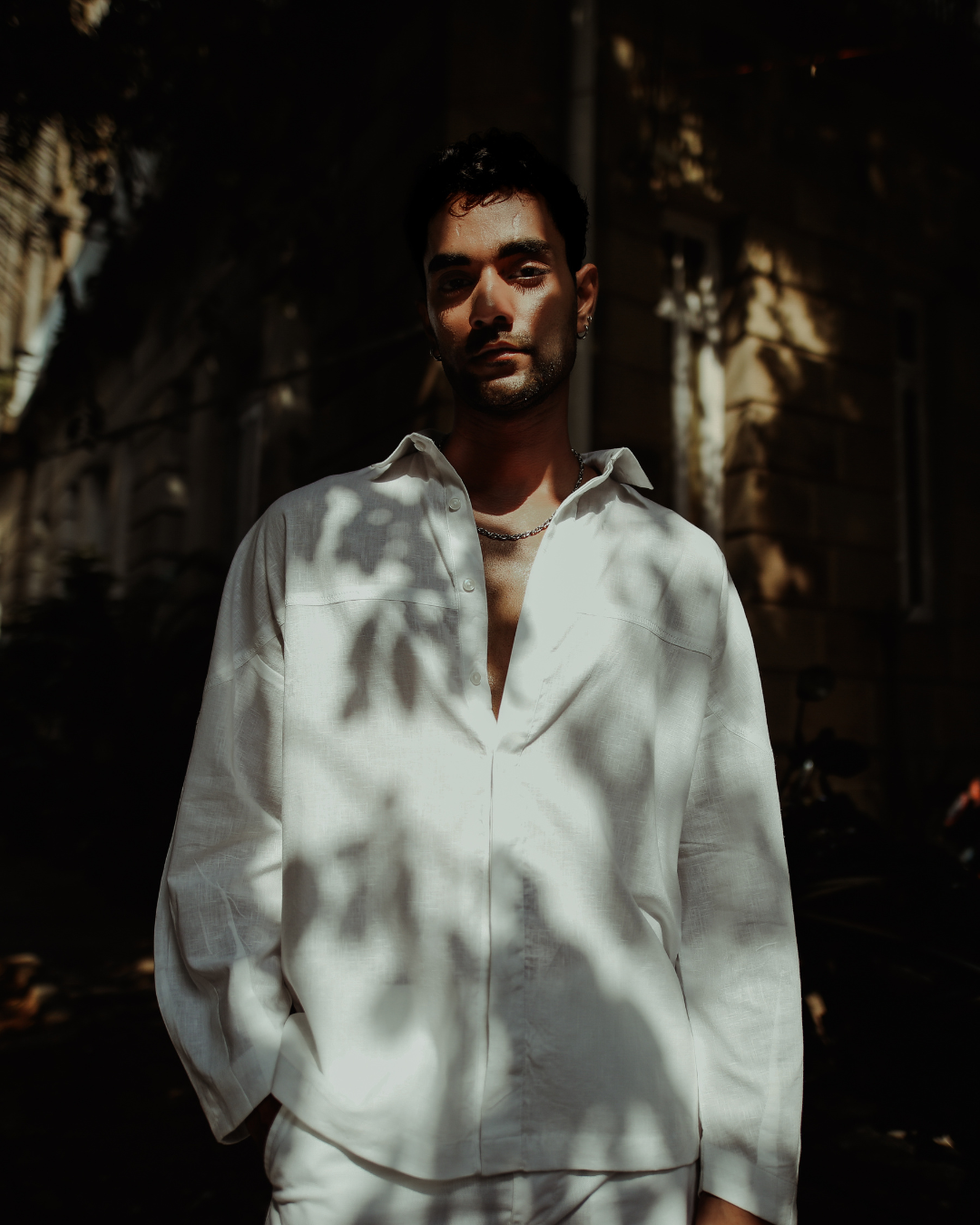 NEBULA | CASHMERE LINEN SHIRT