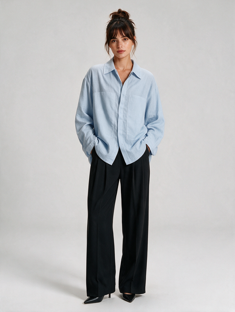 INCISION | CASHMERE LINEN SHIRT