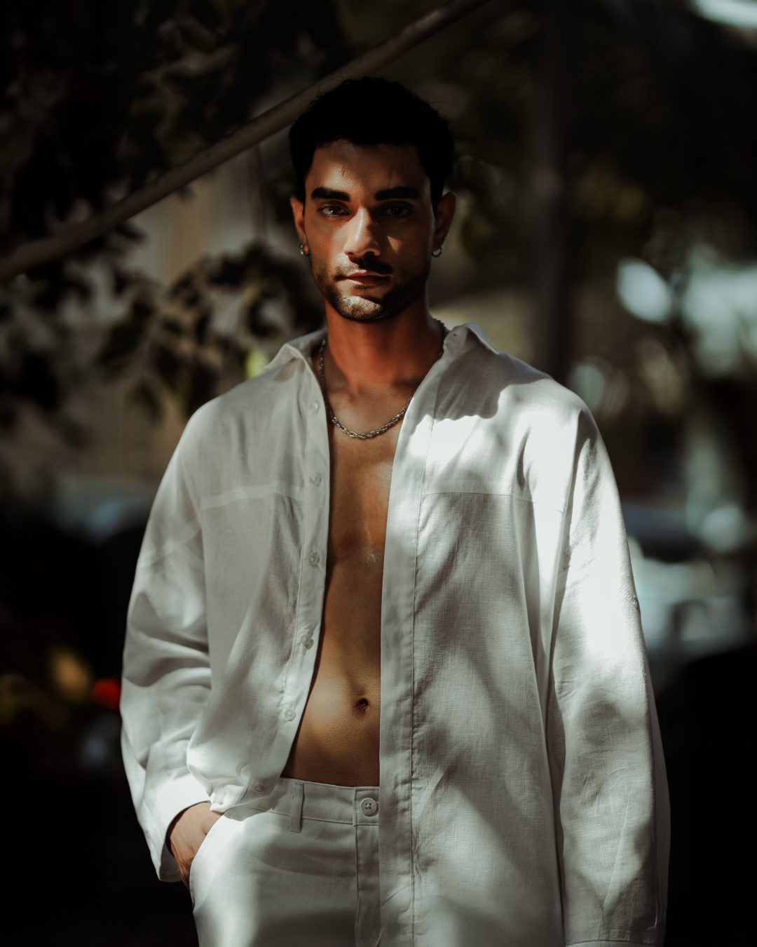 NEBULA | CASHMERE LINEN SHIRT