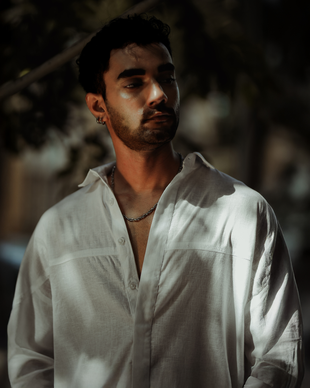 NEBULA | CASHMERE LINEN SHIRT