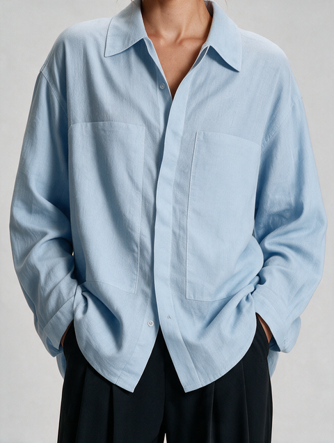 INCISION | CASHMERE LINEN SHIRT