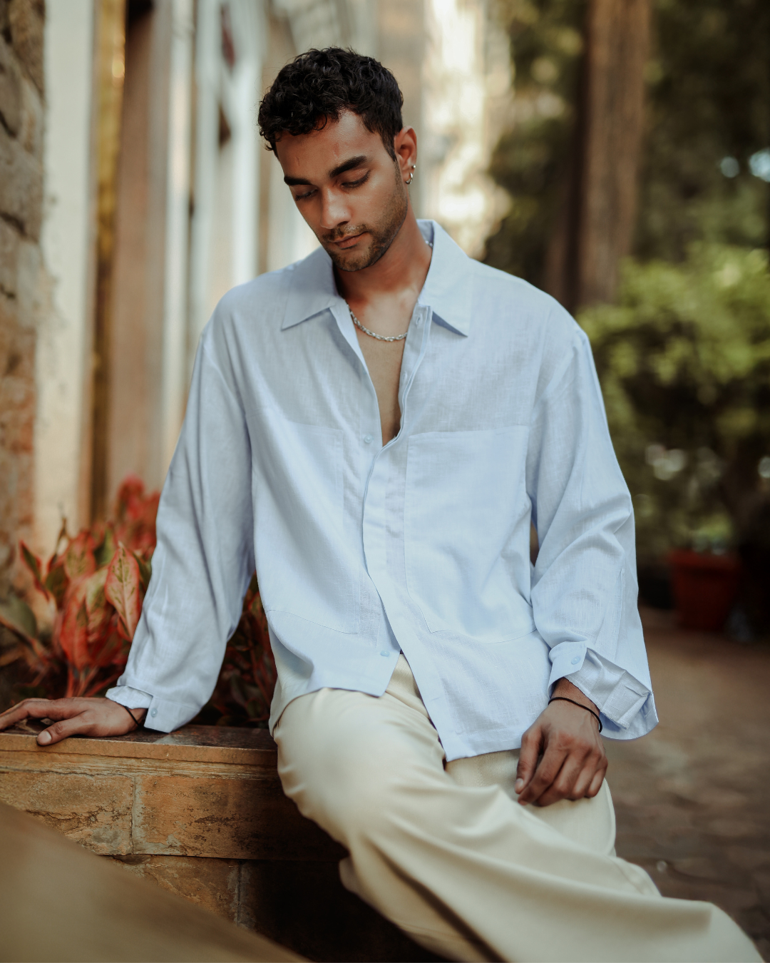 INCISION | CASHMERE LINEN SHIRT