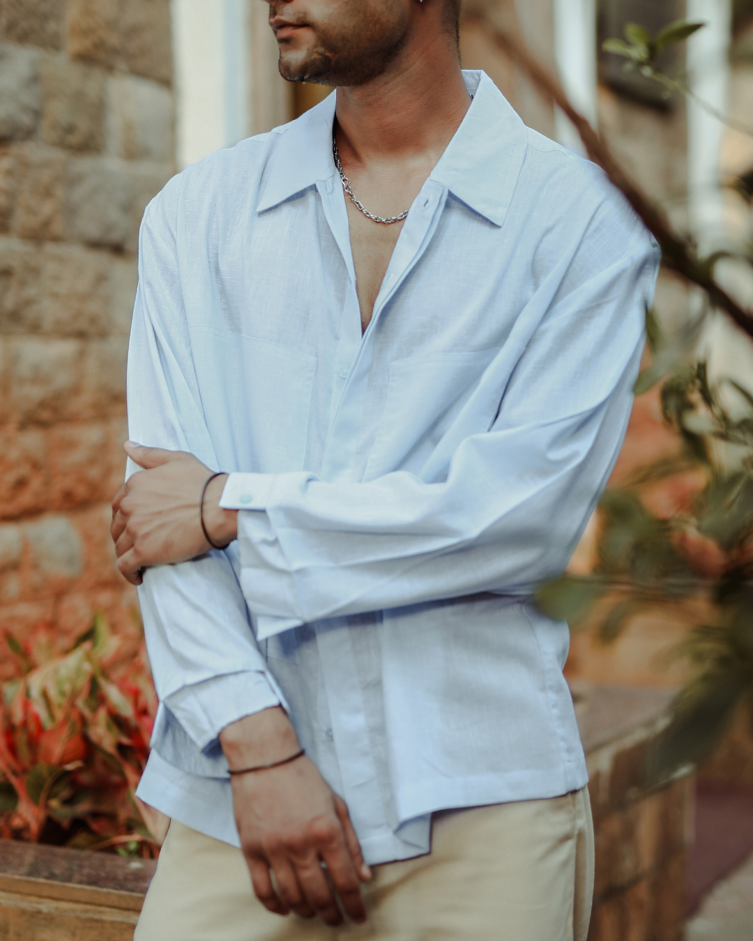 INCISION | CASHMERE LINEN SHIRT