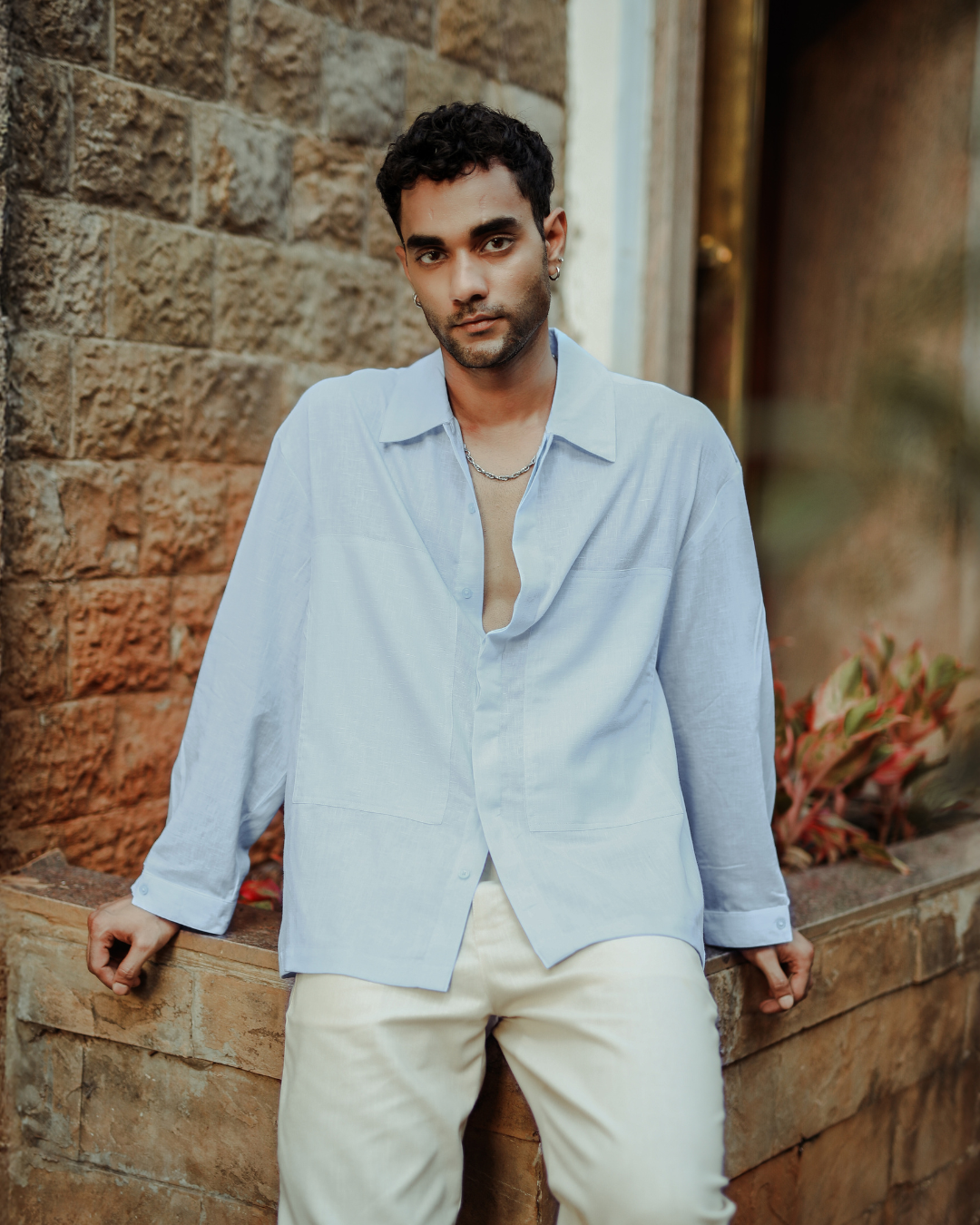 INCISION | CASHMERE LINEN SHIRT