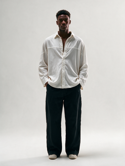 NEBULA | CASHMERE LINEN SHIRT