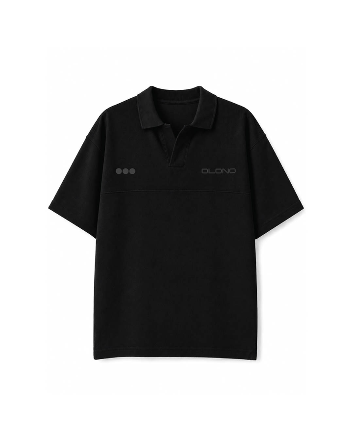 Black Bean | Oversized Polo T-shirt