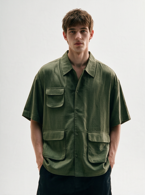 VANGUARD | CASHMERE LINEN SHACKET