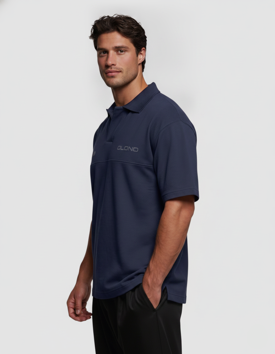 Blue Berry | Oversized Polo T-shirt