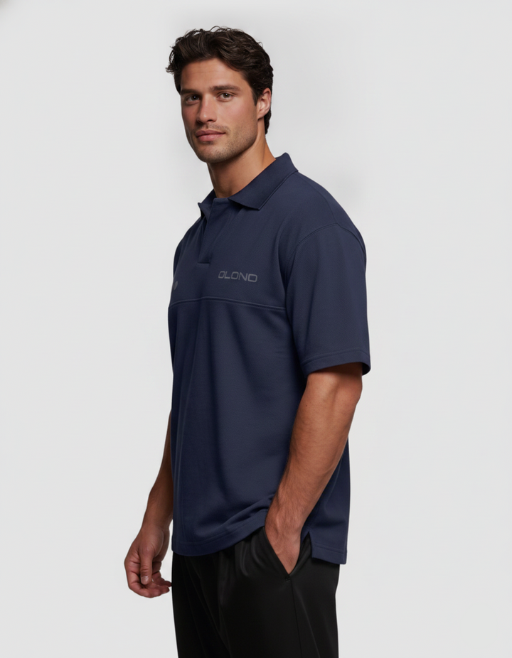 Blue Berry | Oversized Polo T-shirt